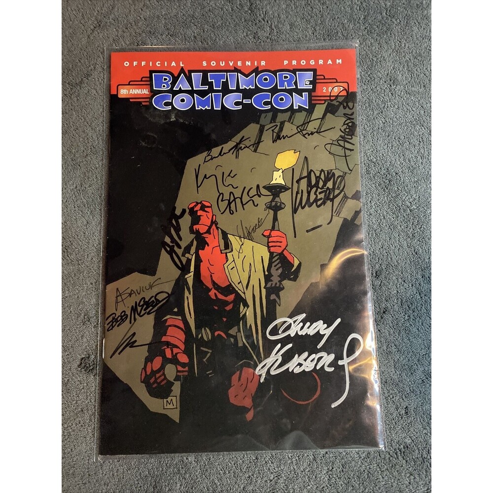 2007 Baltimore 8th Annual Comic-Con Souvenir Program 10 SIGNATURES Cover Booklet